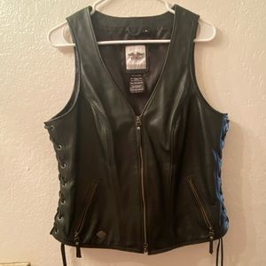 Harley Davidson Avenue Leather Vest- XL